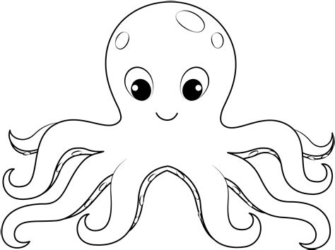 Printable Octopus Outline